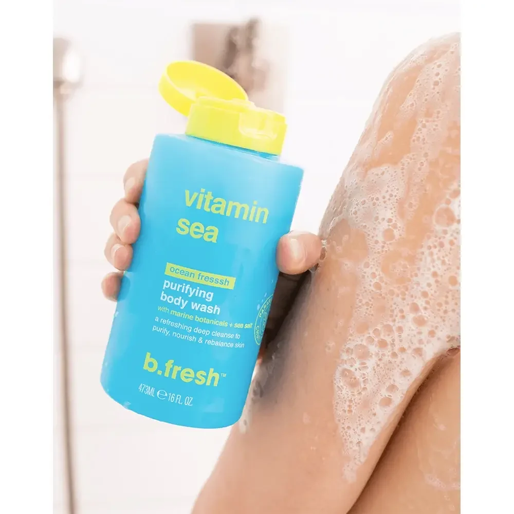 Gel de dus revigorant cu extracte marine Vitamin Sea, 473ml, B.fresh