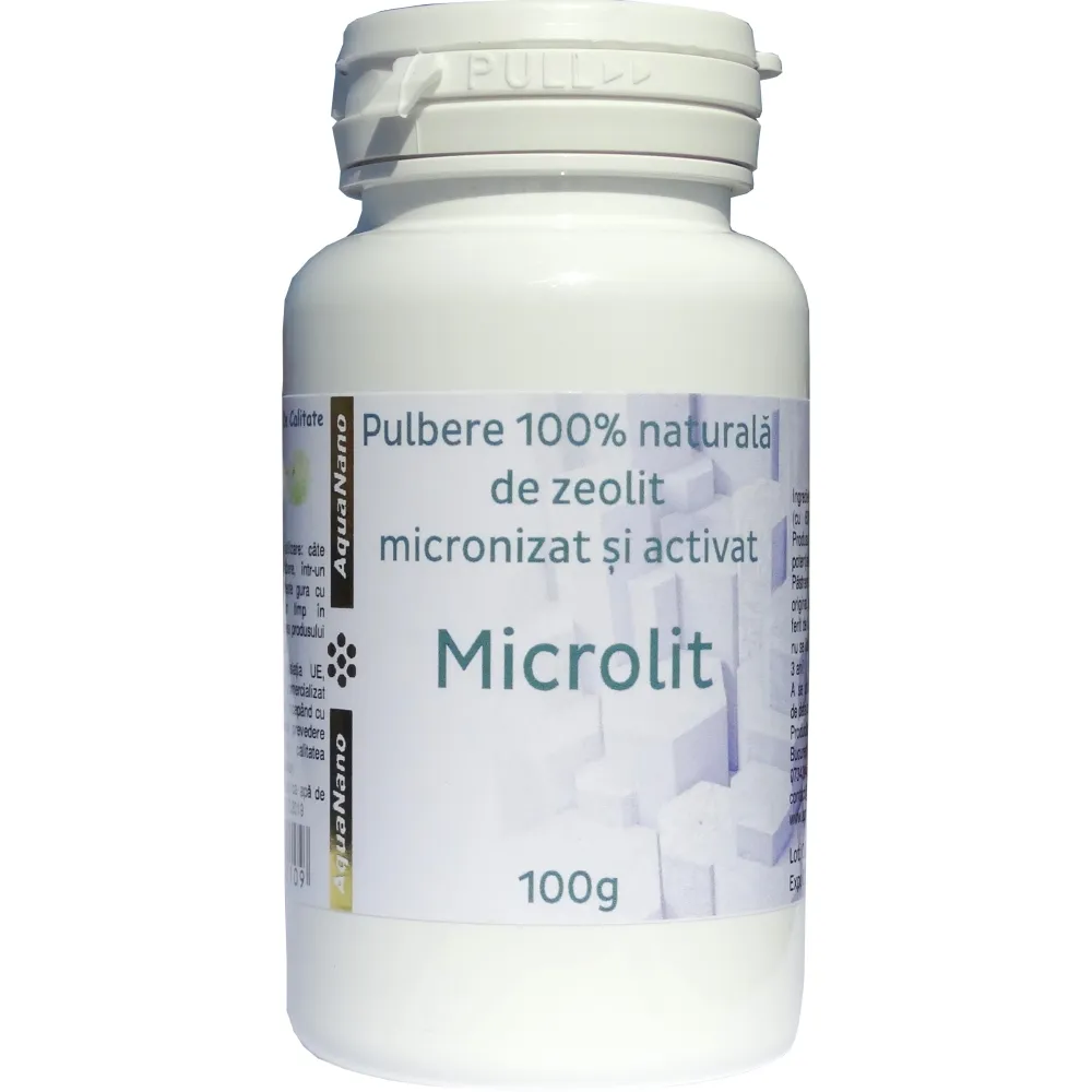 Zeolit Micronizat si Activat Aquanano-Microlit, 100g, Aghoras