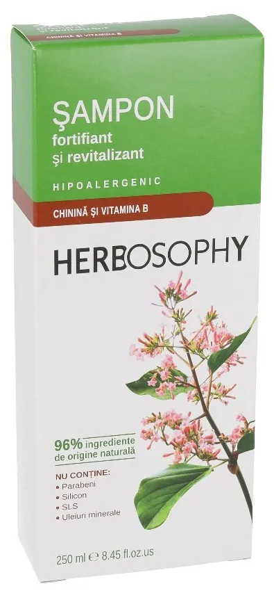 Herbosophy Sampon cu extract de chinina, 250ml