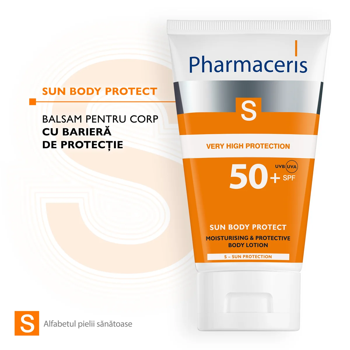 Lotiune de corp cu protectie solara SPF50+ S, 150ml, Pharmaceris