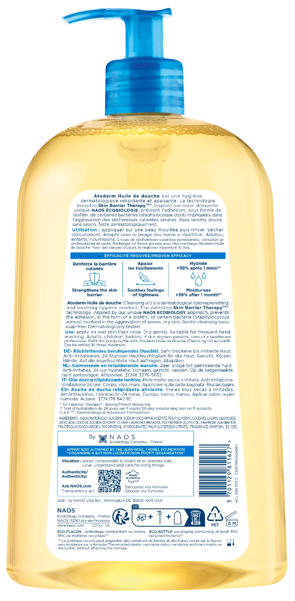 Ulei de dus Atoderm, 1000ml, Bioderma