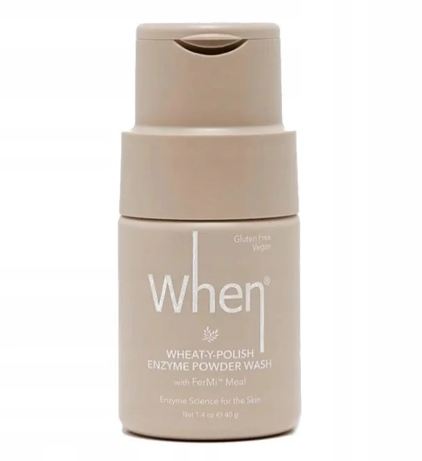 Pudra exfolianta antiinflamatoare cu enzime din grau, 40g, When Beauty