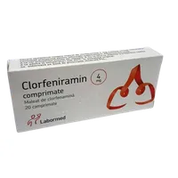 Clorfeniramina 4mg, 20 comprimate, Labormed