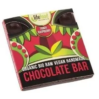Ciocolata cu zmeura raw Bio, 35g, Lifefood