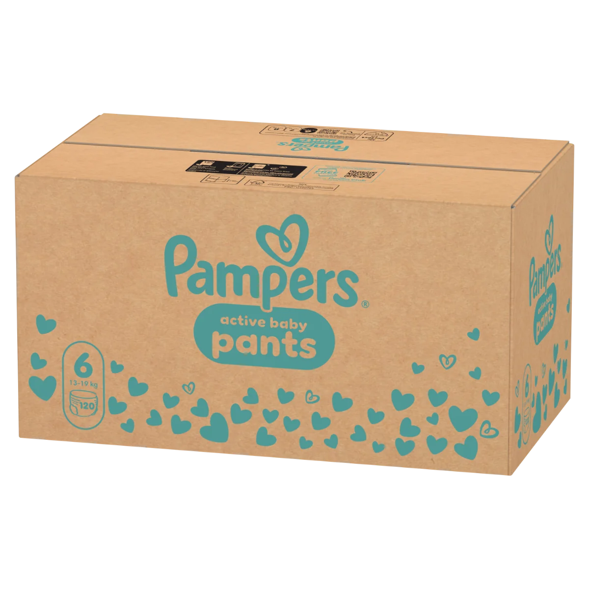 Scutece-chilotel Pants XXL Box Marimea 6 pentru +15kg, 120 bucati, Pampers