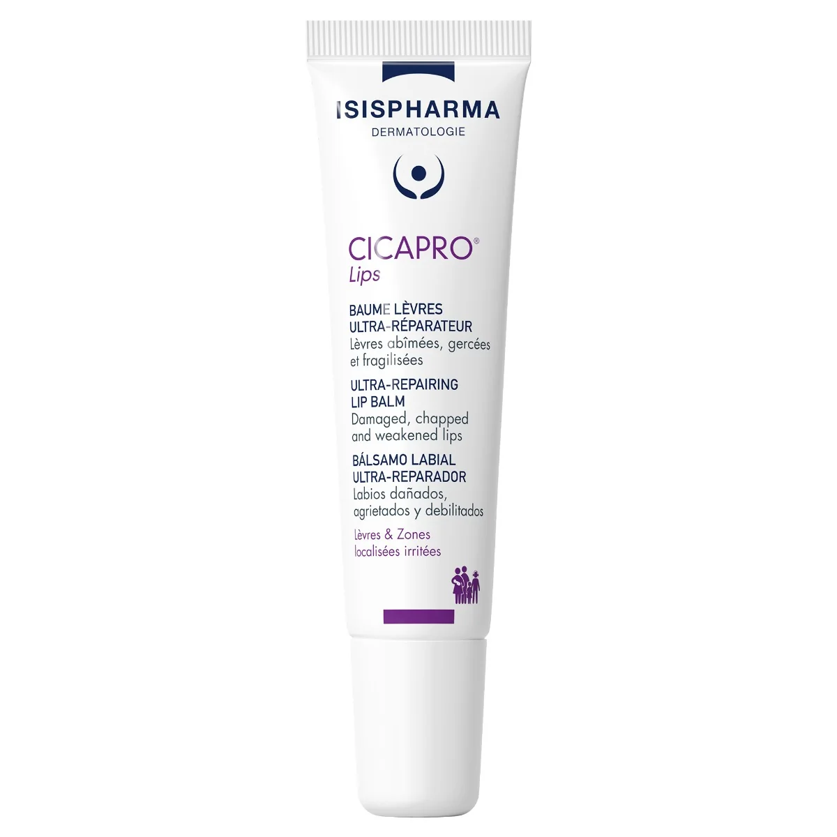 Balsam reparator intensiv pentru buze Cicapro Lips, 15ml, Isis Pharma
