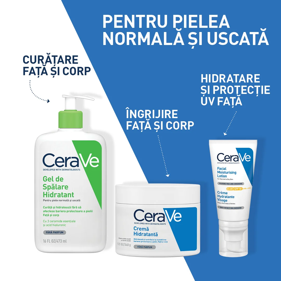 Gel de spalare hidratant piele normala-uscata, 473ml, CeraVe