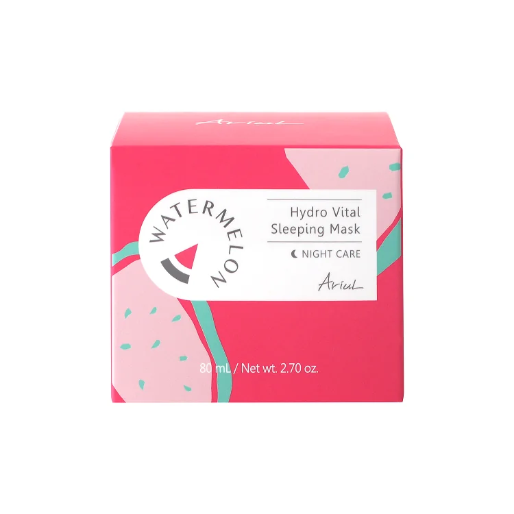 Masca de noapte pentru fata cu pepene rosu Watermelon Hydro Vital, 80g, Ariul