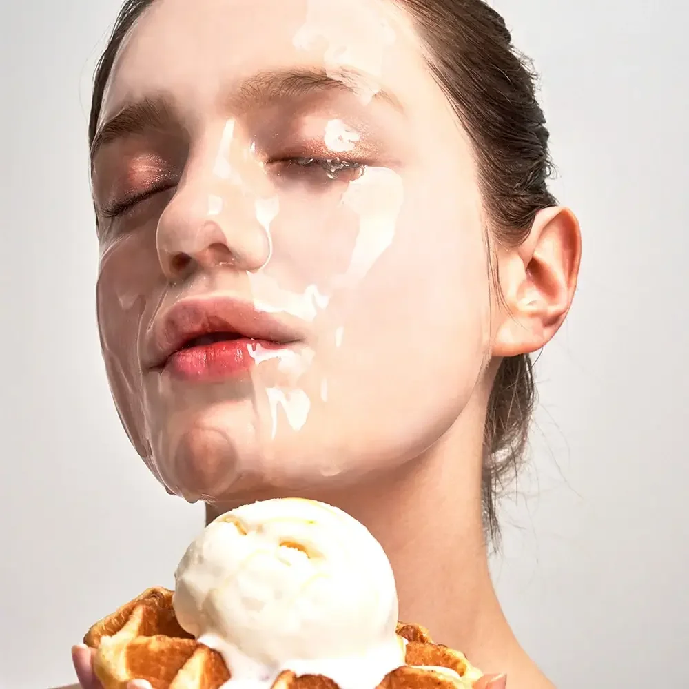 Masca pentru fata Waffle Strawberry Mask, 38g, Kocostar