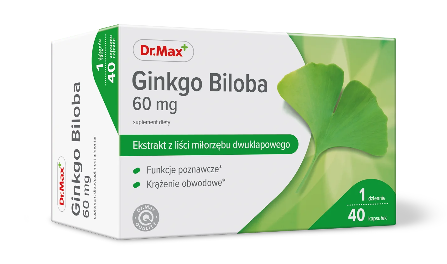 Dr. Max Ginkgo Biloba 60mg, 40 capsule moi
