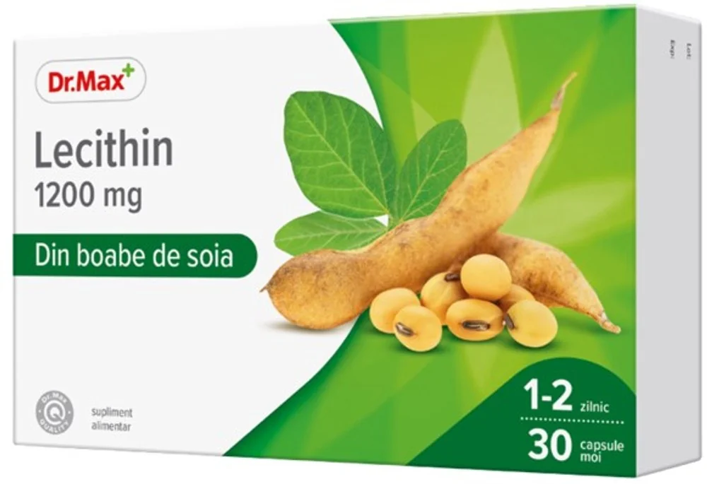 Dr. Max Lecitina 1200mg, 30 capsule moi 