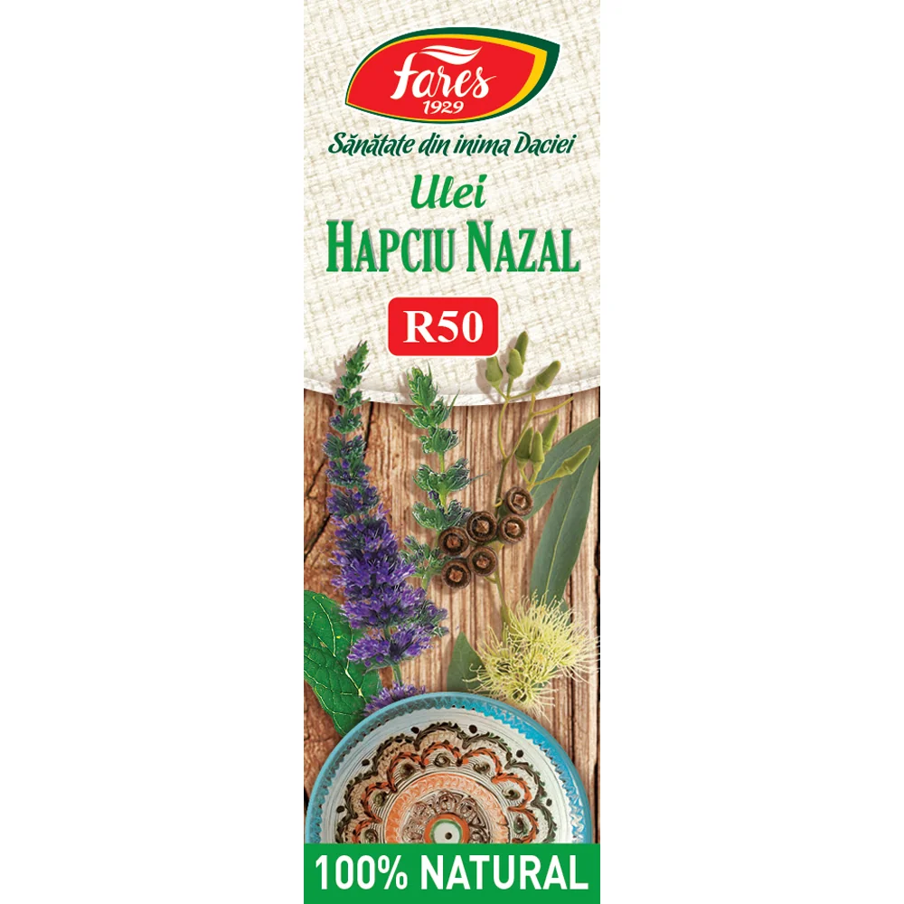 Ulei decongestionant nazal Hapciu Nazal R50, 5ml, Fares