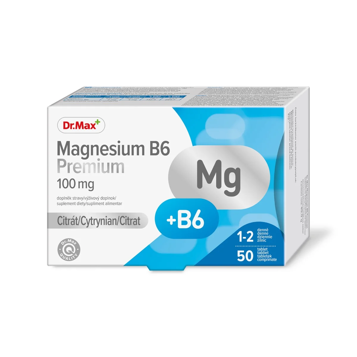 Dr. Max Magnesium B6 Premium, 50 comprimate