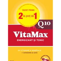 Pachet Vitamax Q10 1+1 Gratuit, 2x30 capsule, Omega Pharma