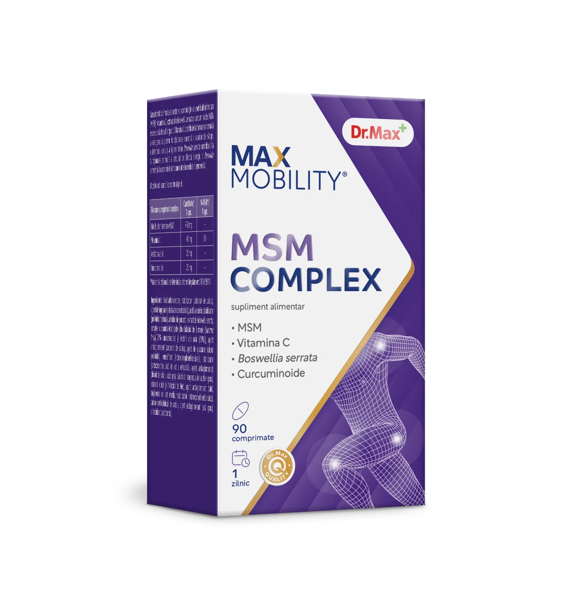 Dr. Max MSM Complex, 90 comprimate filmate