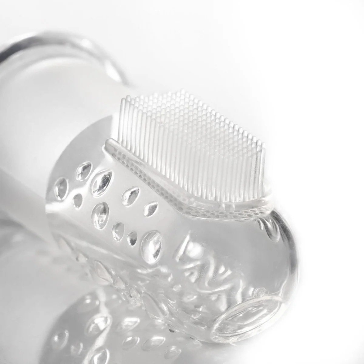 Periuta de dinti din silicon pentru folosire pe deget 79249, 2 bucati, Reer