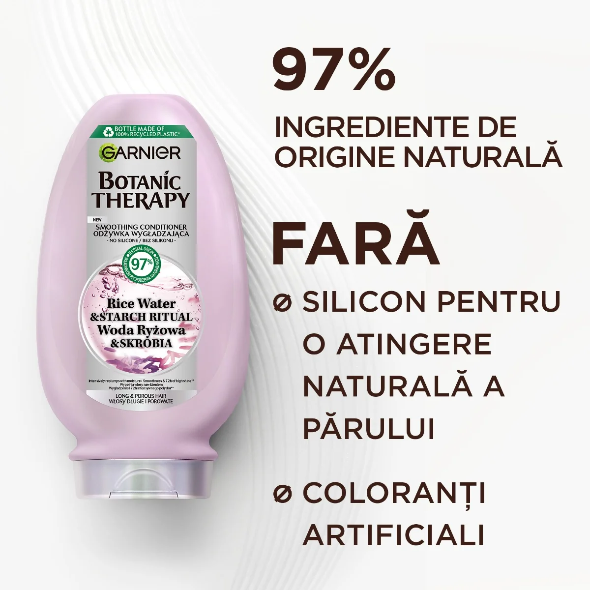 Balsam pentru parul lung Rice Water Botanic Therapy, 200ml, Garnier