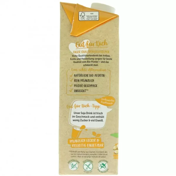 Bautura ecologica din soia fara gluten si fara lactoza, 1l, Allos