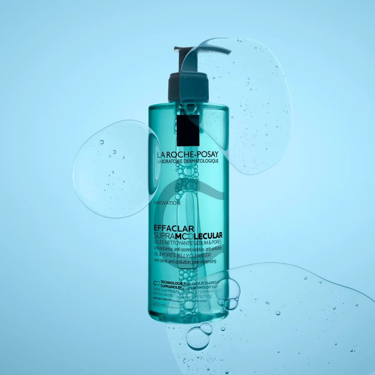 Gel de curatare pentru excesul de sebum si porii vizibili Effaclar Supramolecular, 400ml, La Roche-Posay