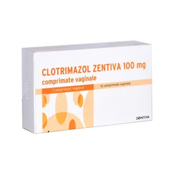 Clotrimazol, 100 mg, 12 comprimate, Zentiva 