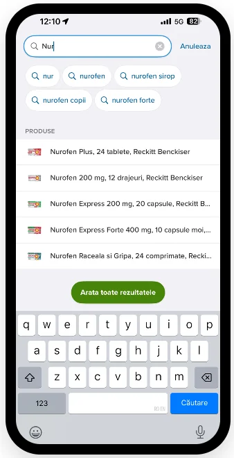 Screenshot aplicatie Dr. Max Screenshot aplicatie Dr. Max