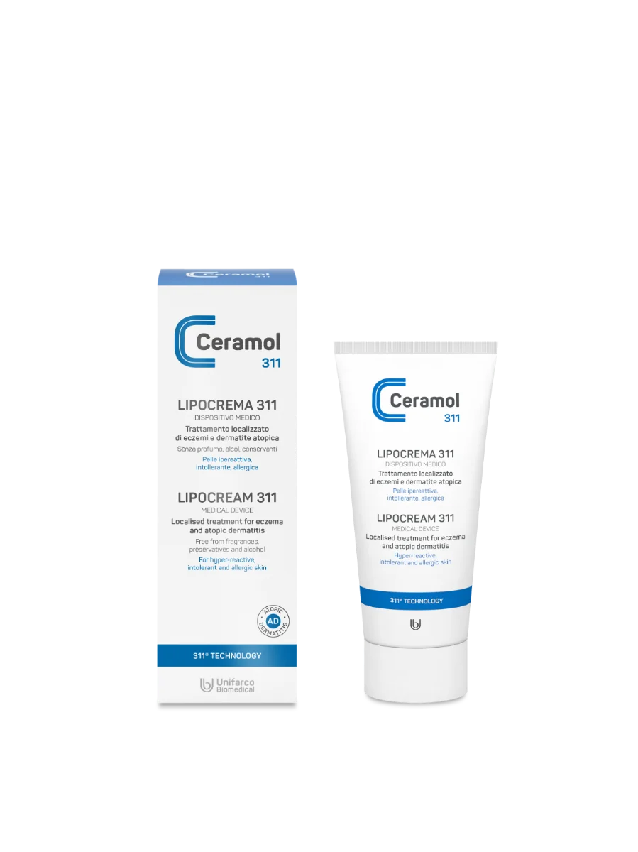 Tratament localizat pentru eczema si dermatita atopica Lipocream, 50ml, Ceramol
