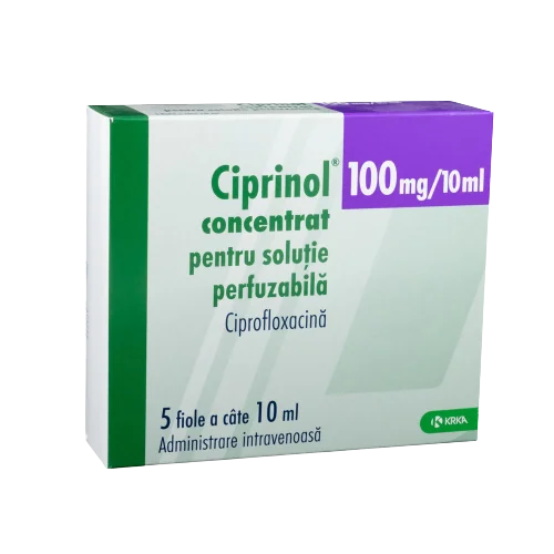 Ciprinol 100mg/ml solutie injectabila, 5 fiole, KRKA