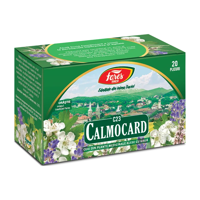Ceai Calmocard C23, 20 plicuri, Fares