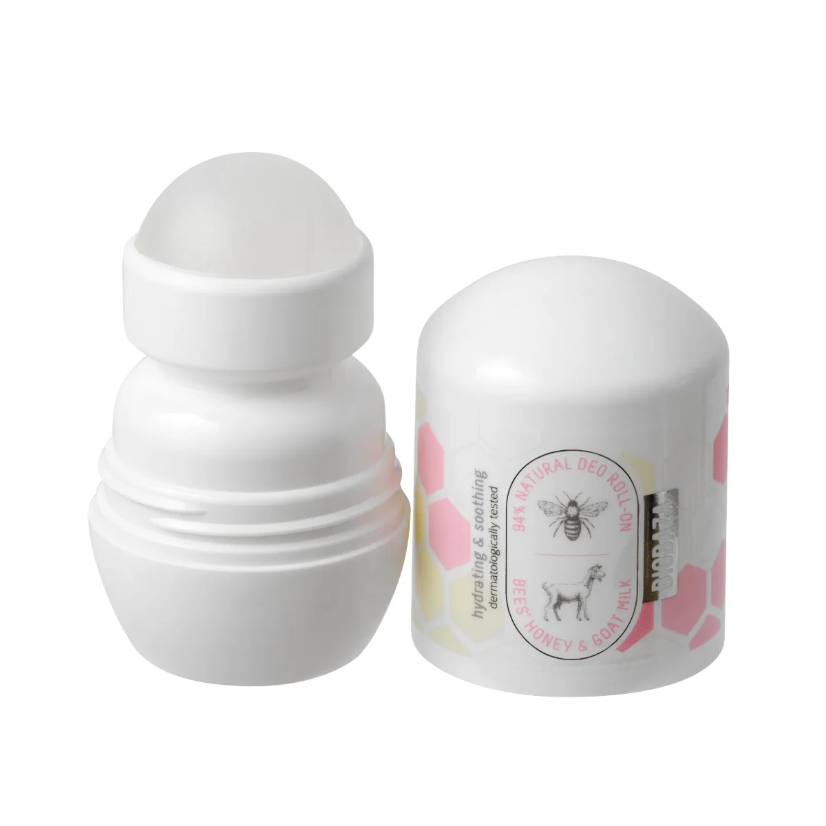 Deodorant roll-on cu extract de miere si lapte de capra, 50ml, Biobaza