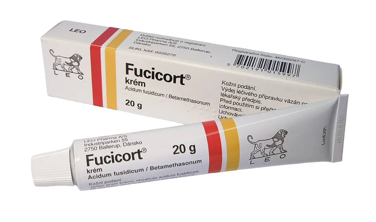Fucicort crema 20mg/1mg/g, 1 tub, Leo Pharma