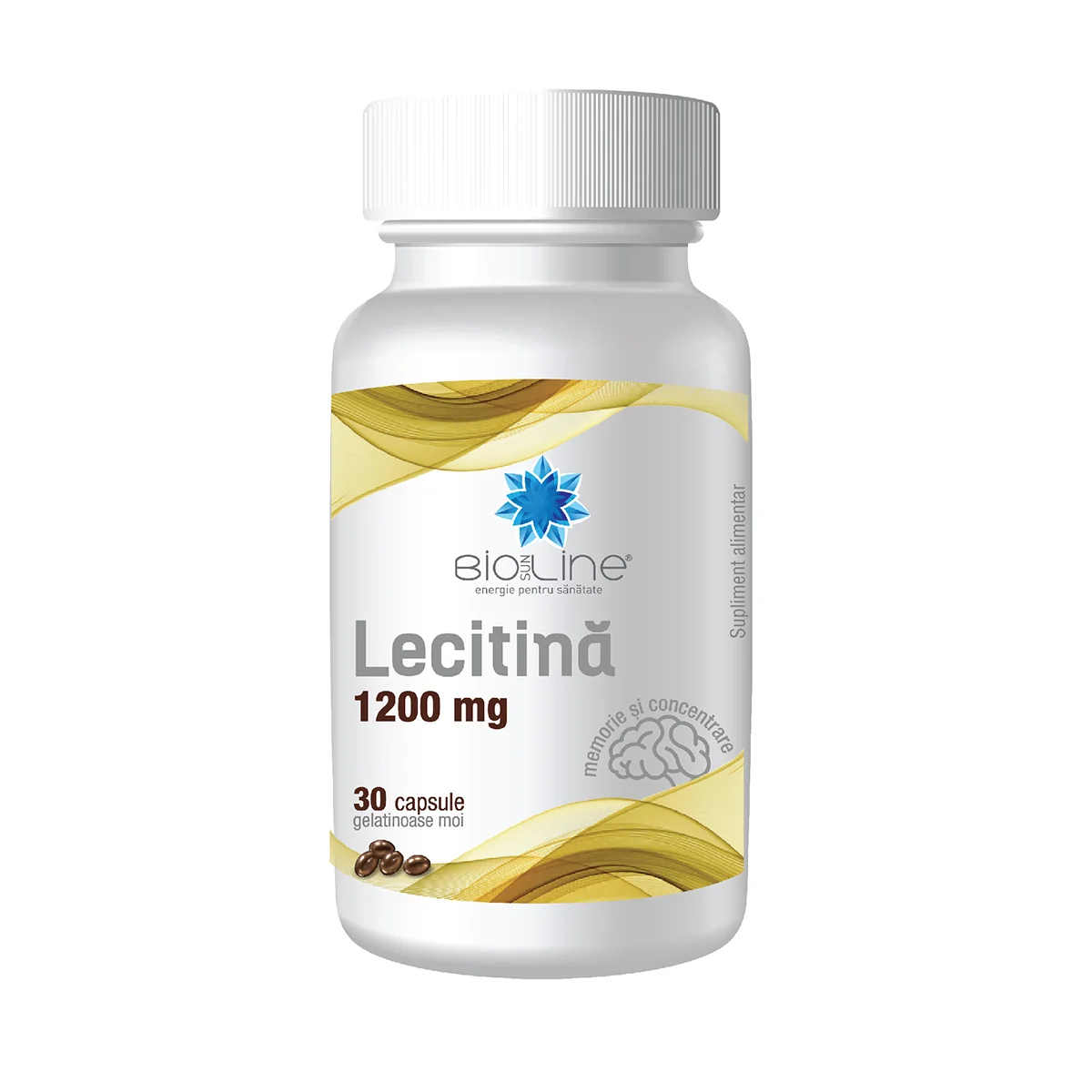 Lecitina 1200mg, 30 capsule, BioSunLine