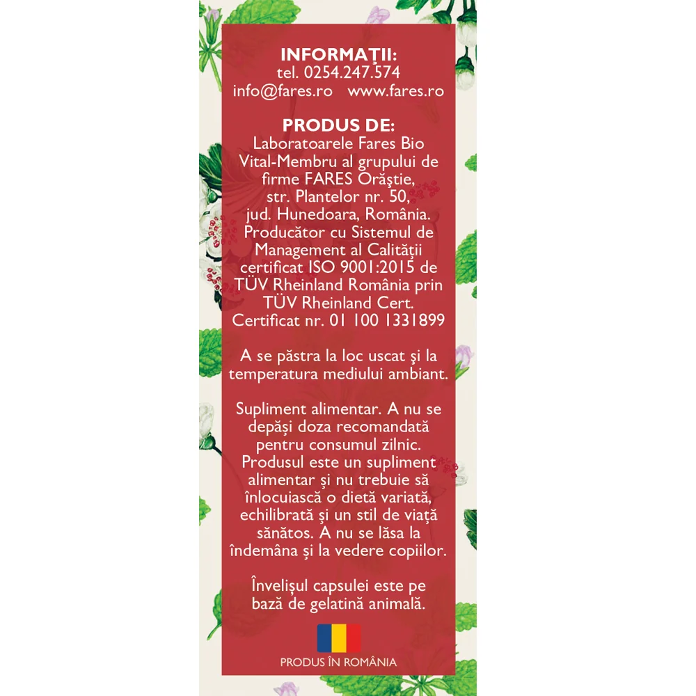 Calmocard C35, 63 capsule, Fares