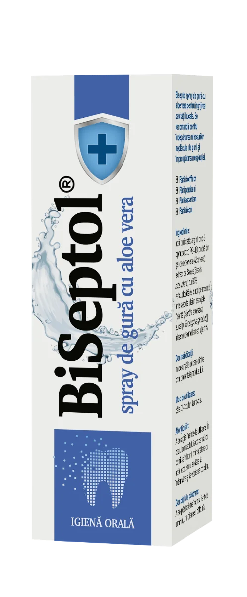 Spray de gura cu Aloe Vera BiSeptol, 20ml, Dacia Plant