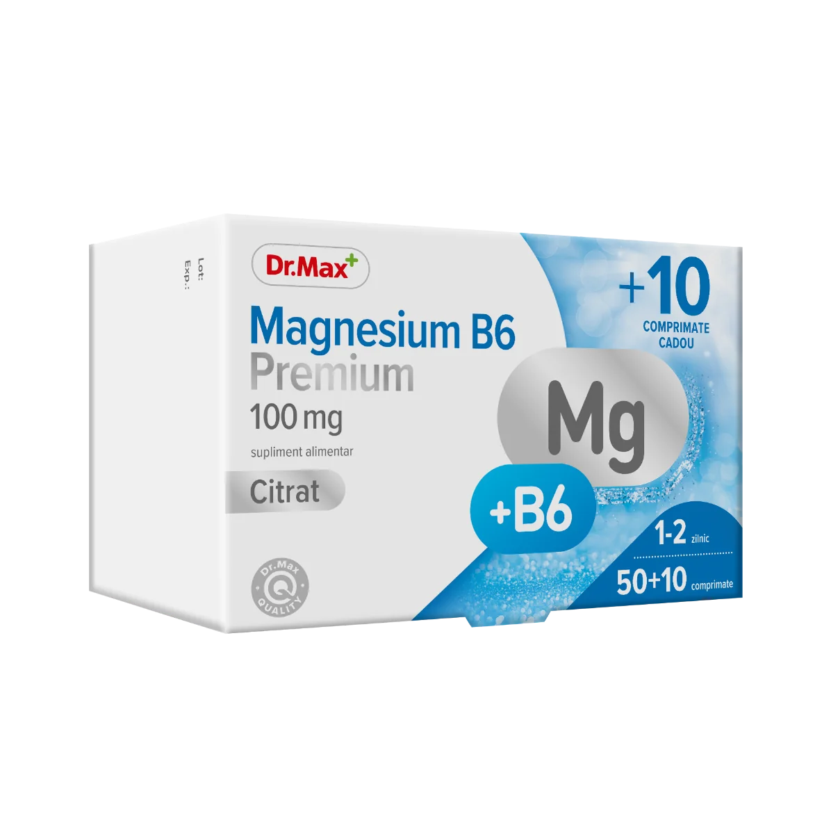 Dr.Max Magnesium B6 Premium, 50+10 comprimate