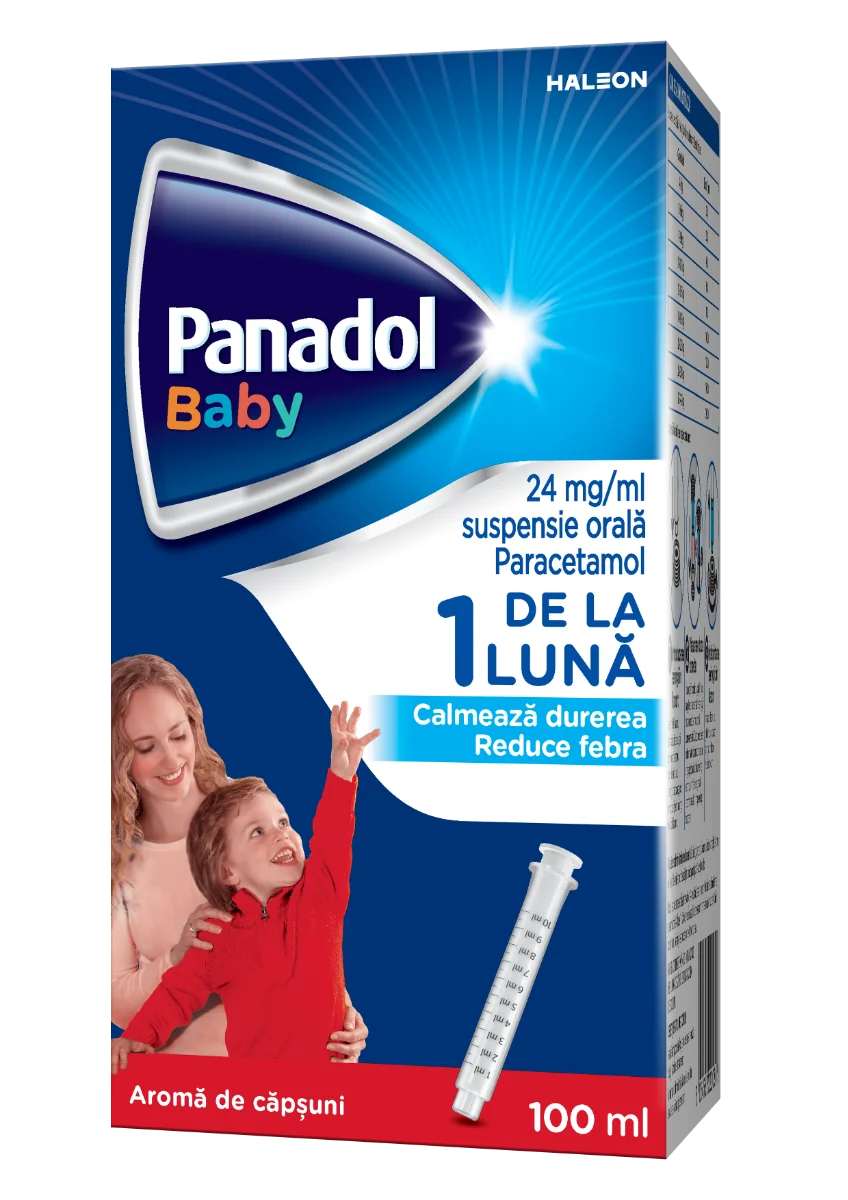Panadol Baby suspensie orala 24mg/ml, 100ml, Haleon