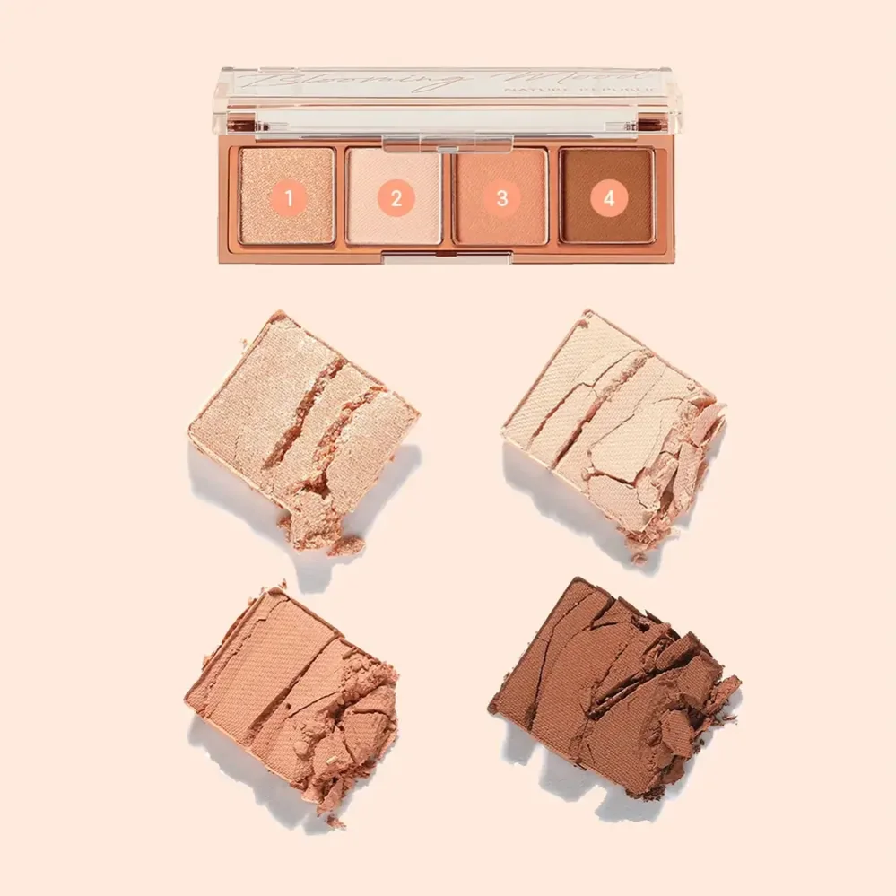 Paleta de farduri de pleoape Daily Basic Nr. 04 Coral, 2.6g, Nature Republic