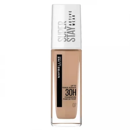 Fond de ten cu acoperire ridicata SuperStay Active Wear 07 Classic Nude, 30ml, Maybelline