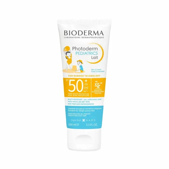 Lapte cu protectie solara pentru copii SPF50+ Photoderm Pediatrics, 100ml, Bioderma