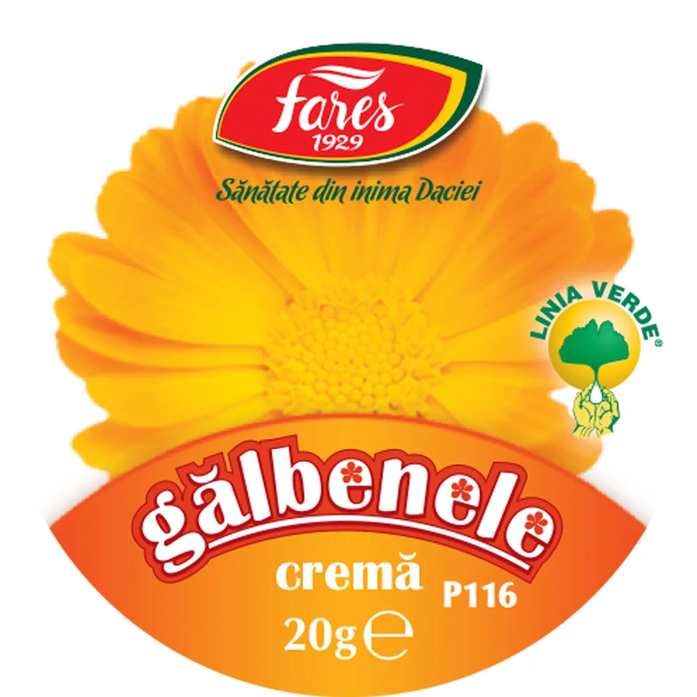 Crema de galbenele, 20g, Fares