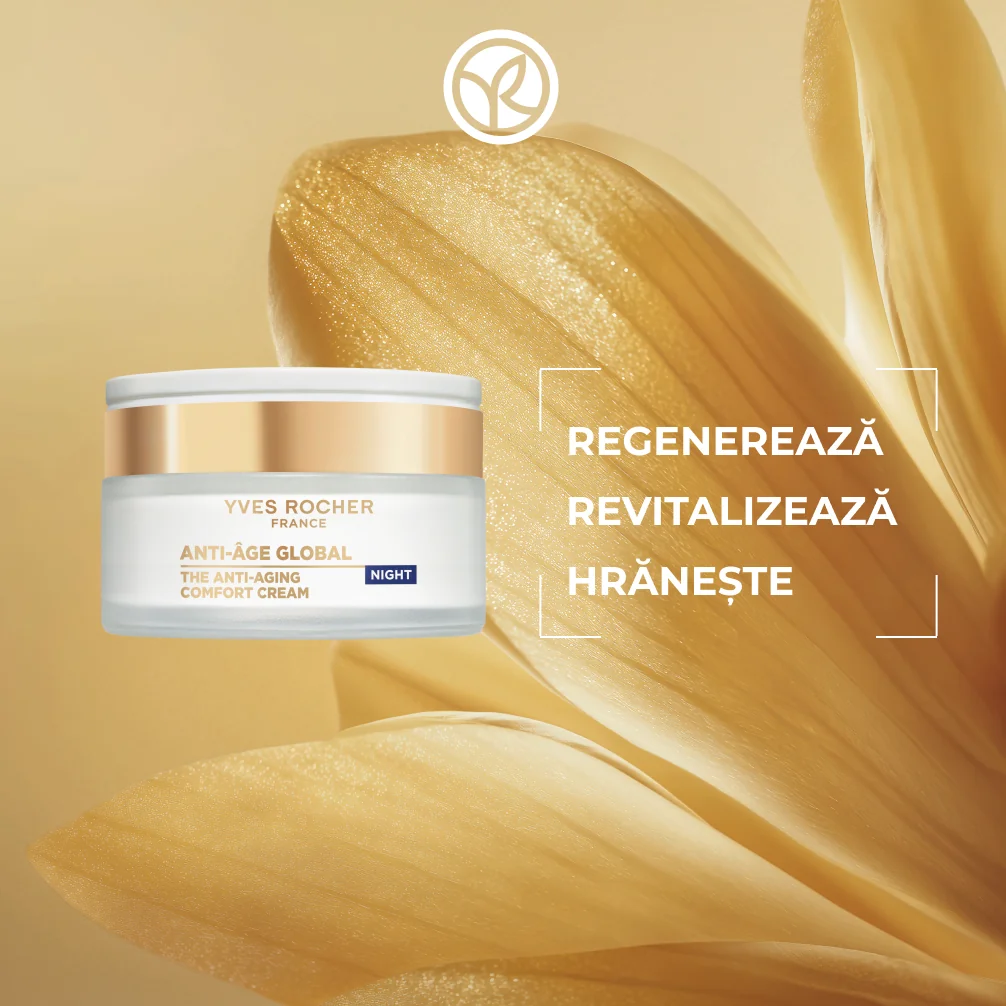 Crema de noapte pentru regenerarea si confortul tenului, 50ml, Yves Rocher
