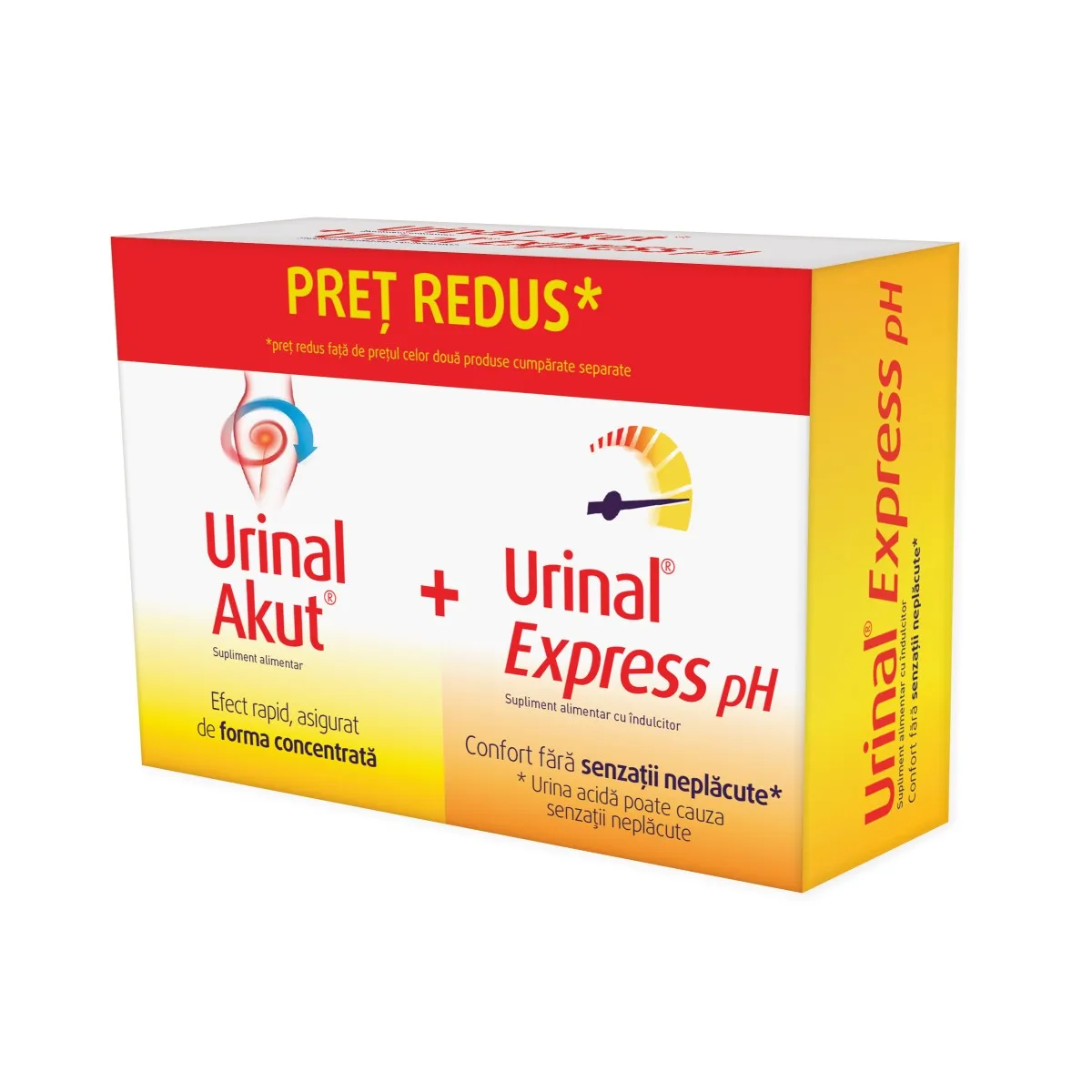 Urinal Akut Idelyn 10 tablete + Urinal Express pH 6 plicuri, Walmark