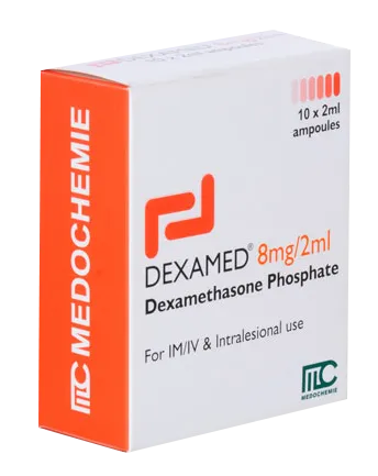Dexamed solutie injectabila 8mg/2ml, 10 fiole, Medochemie 