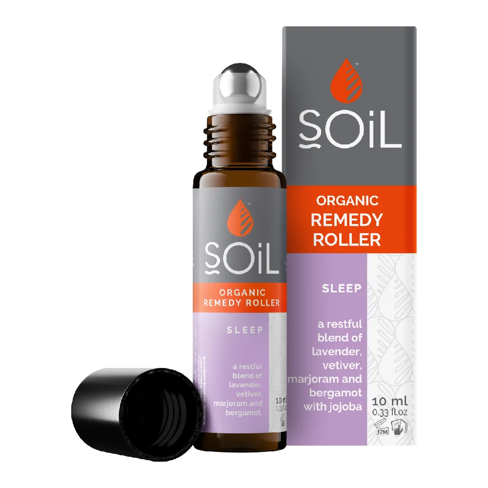 Roll-on cu uleiuri esentiale pure organice Ecocert somn calm Sleep, 10ml, Soil
