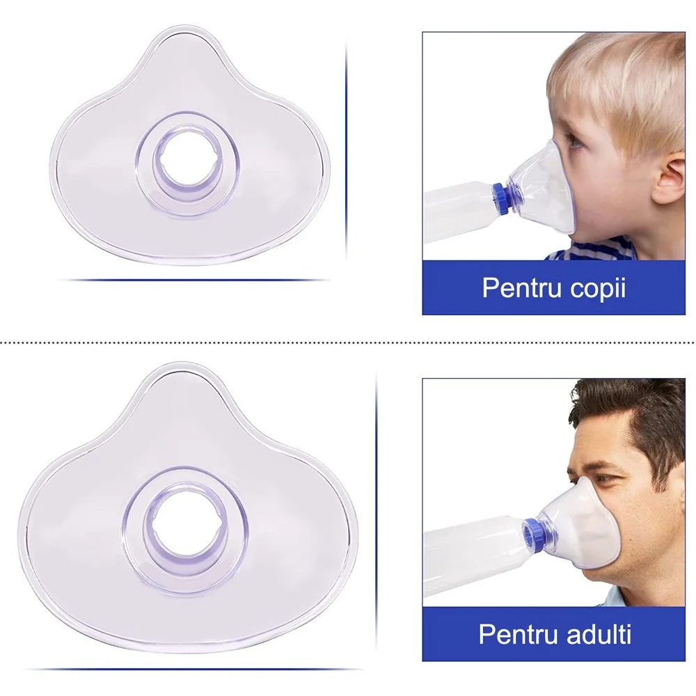 Camera de inhalare Kidscare cu masca pentru copii si adulti KC-CI12, 1 bucata, KidsCare