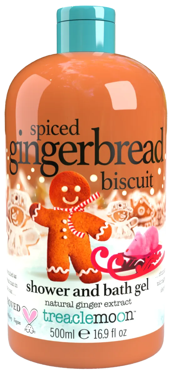 Gel de dus Spiced Gingerbread Biscuit, 500ml, Treacemoon 