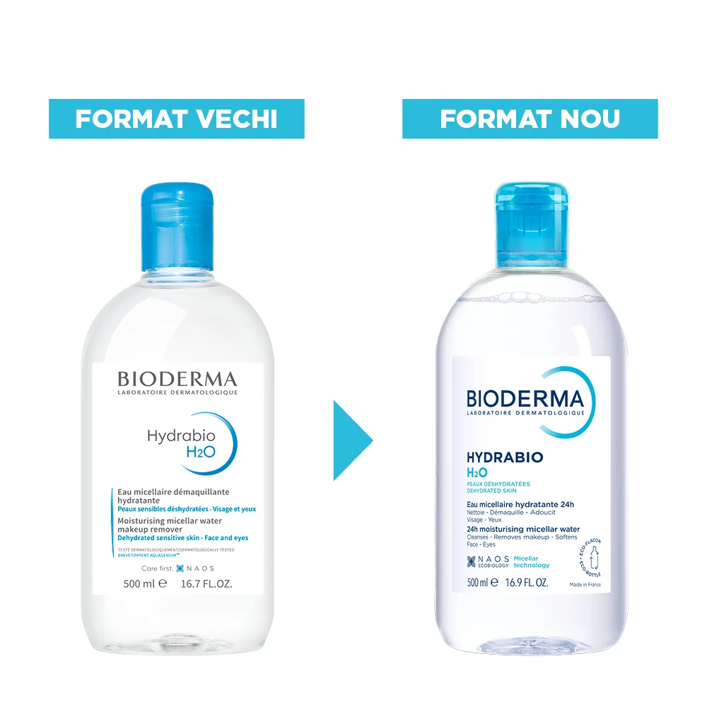 Apa micelara Hydrabio H2O, 500ml, Bioderma