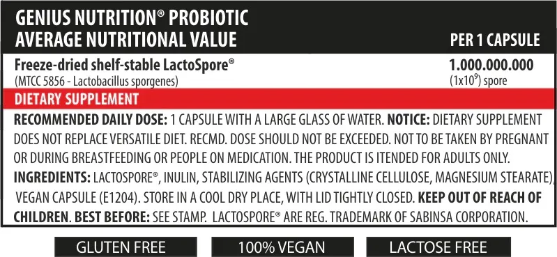 Probiotic, 60 capsule, Genius Nutrition 