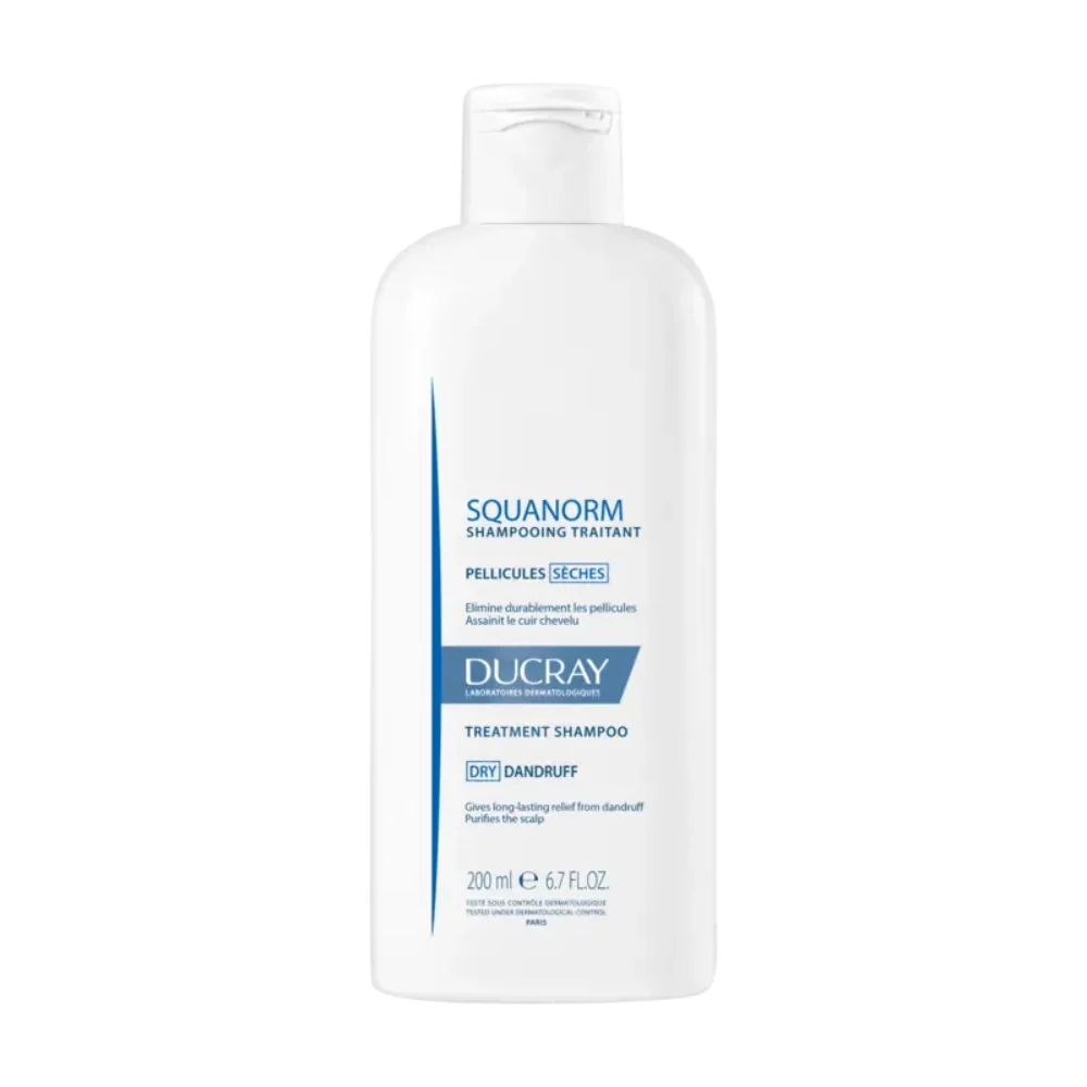 Sampon anti-matreata par uscat Squanorm, 200ml, Ducray