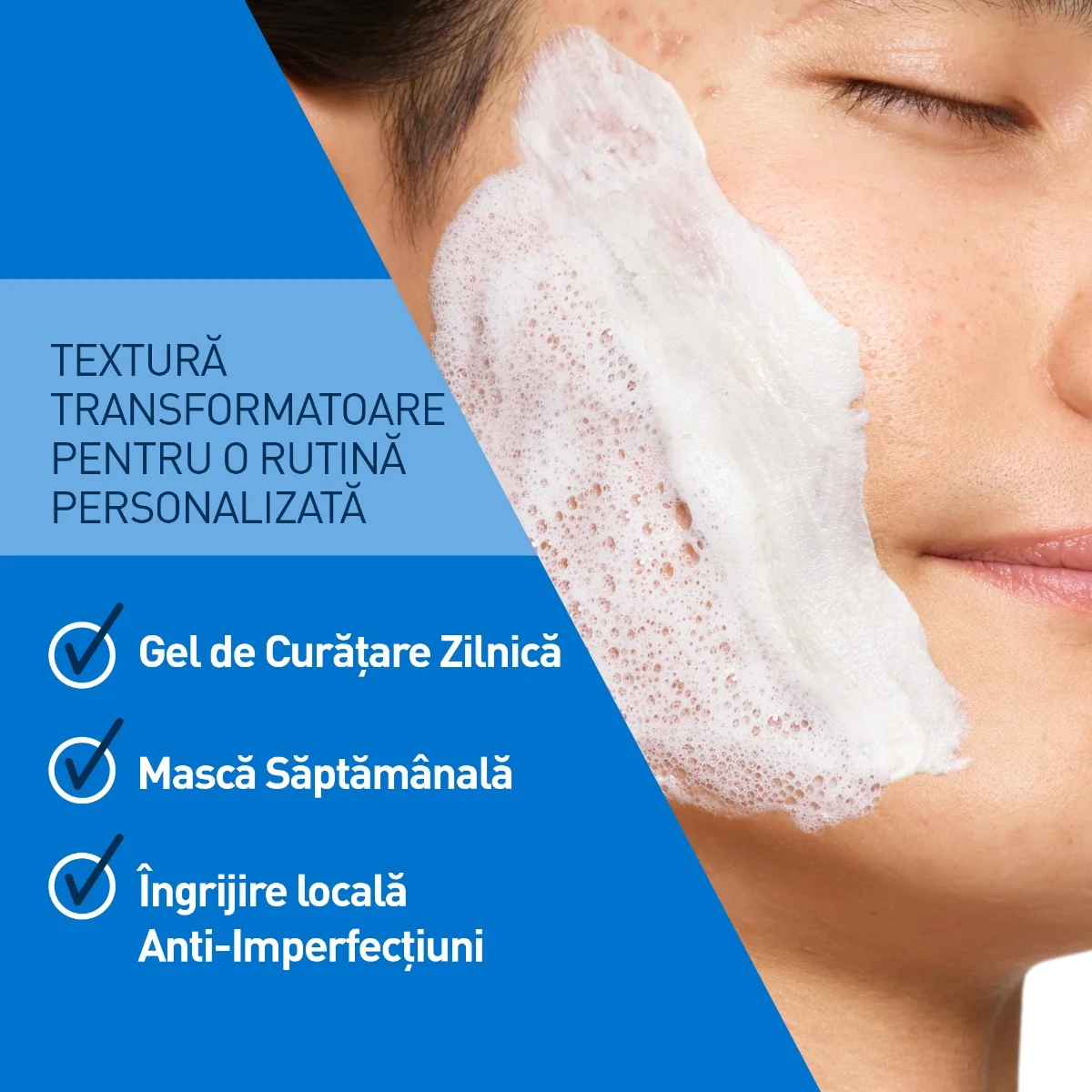 Gel de curatare cu argila anti-imperfectiuni Clay-to-Foam, 118ml, CeraVe
