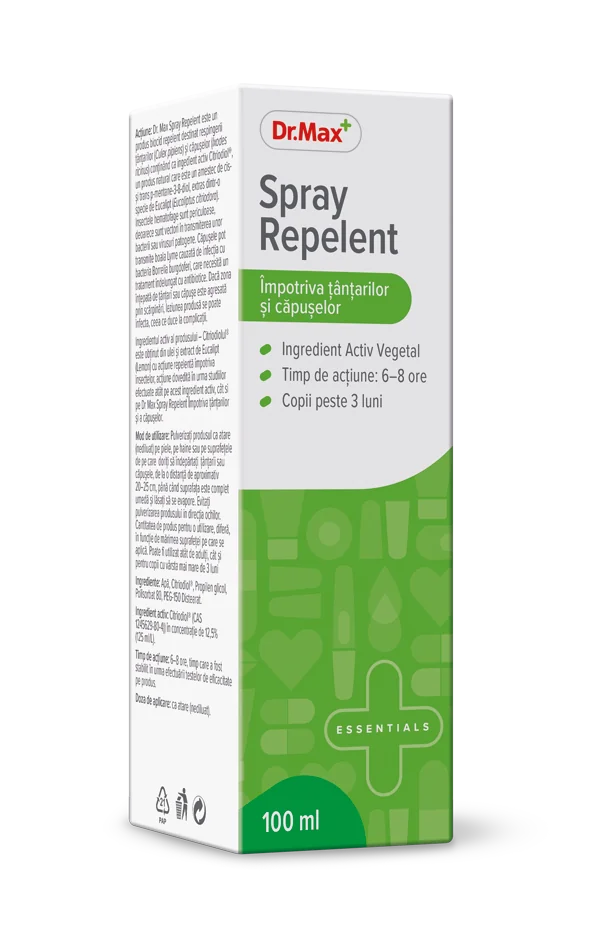 Dr. Max Spray impotriva tantarilor si capuselor, 100ml